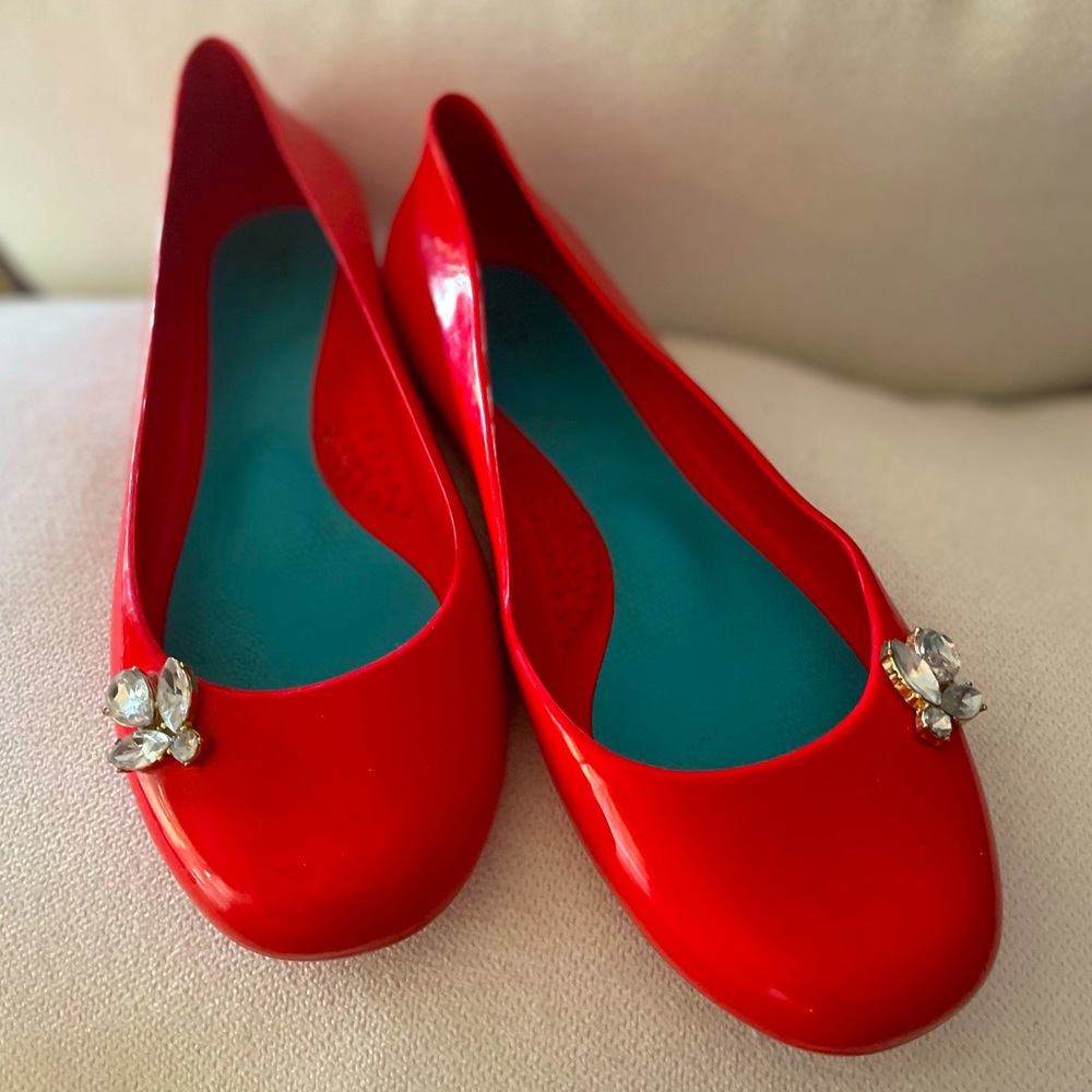 OKA B Red Ballet Flats